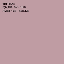 #BF9BA3 - Amethyst Smoke Color Image