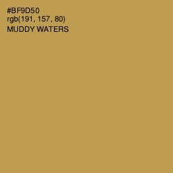 #BF9D50 - Muddy Waters Color Image