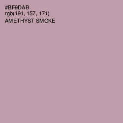 #BF9DAB - Amethyst Smoke Color Image