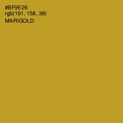 #BF9E26 - Marigold Color Image