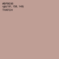 #BF9E95 - Thatch Color Image