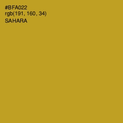 #BFA022 - Sahara Color Image