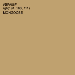 #BFA06F - Mongoose Color Image