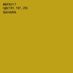 #BFA117 - Sahara Color Image