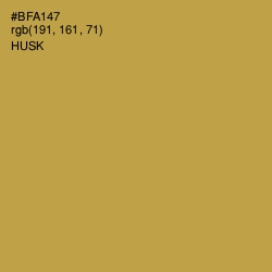 #BFA147 - Husk Color Image