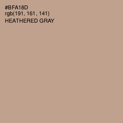 #BFA18D - Heathered Gray Color Image