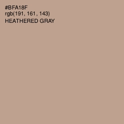 #BFA18F - Heathered Gray Color Image