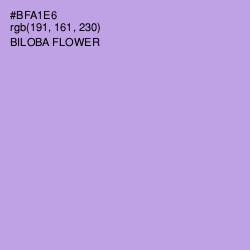 #BFA1E6 - Biloba Flower Color Image