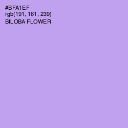 #BFA1EF - Biloba Flower Color Image
