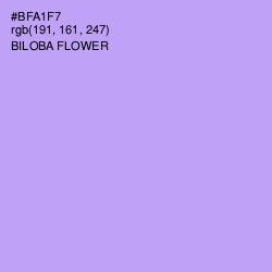 #BFA1F7 - Biloba Flower Color Image