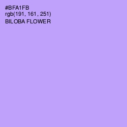 #BFA1FB - Biloba Flower Color Image