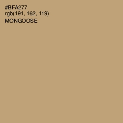 #BFA277 - Mongoose Color Image