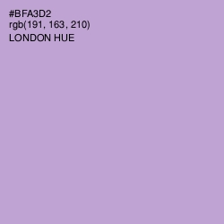 #BFA3D2 - London Hue Color Image