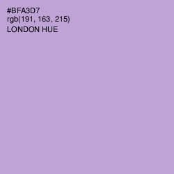 #BFA3D7 - London Hue Color Image
