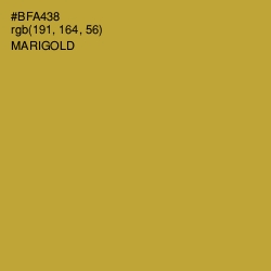 #BFA438 - Marigold Color Image