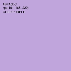 #BFA5DC - Cold Purple Color Image