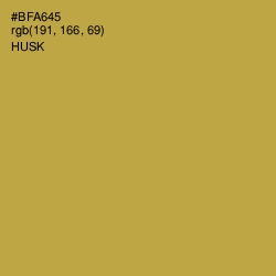 #BFA645 - Husk Color Image