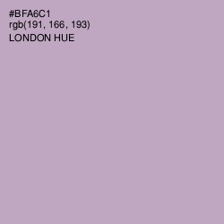 #BFA6C1 - London Hue Color Image