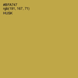 #BFA747 - Husk Color Image