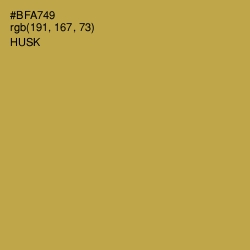 #BFA749 - Husk Color Image