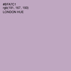 #BFA7C1 - London Hue Color Image