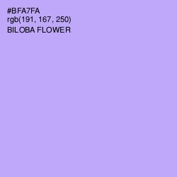 #BFA7FA - Biloba Flower Color Image