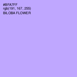 #BFA7FF - Biloba Flower Color Image