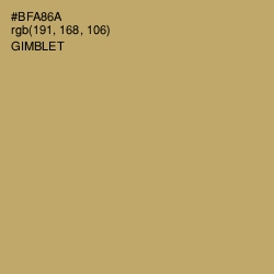 #BFA86A - Gimblet Color Image