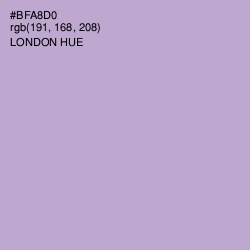 #BFA8D0 - London Hue Color Image
