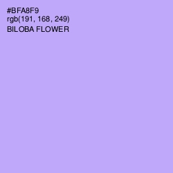 #BFA8F9 - Biloba Flower Color Image