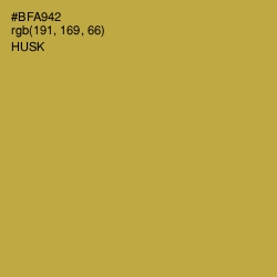 #BFA942 - Husk Color Image