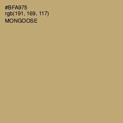 #BFA975 - Mongoose Color Image