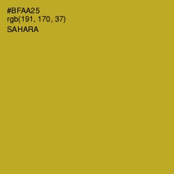 #BFAA25 - Sahara Color Image