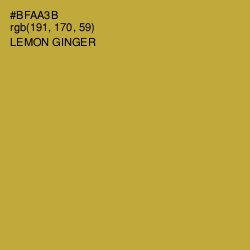 #BFAA3B - Lemon Ginger Color Image
