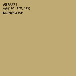 #BFAA71 - Mongoose Color Image