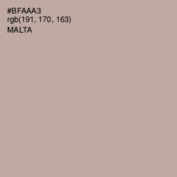 #BFAAA3 - Malta Color Image