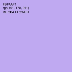 #BFAAF1 - Biloba Flower Color Image