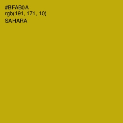 #BFAB0A - Sahara Color Image