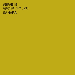 #BFAB15 - Sahara Color Image