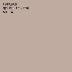 #BFABA0 - Malta Color Image