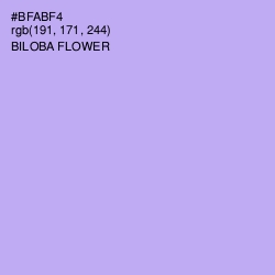#BFABF4 - Biloba Flower Color Image