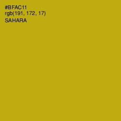 #BFAC11 - Sahara Color Image