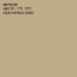 #BFAC89 - Heathered Gray Color Image