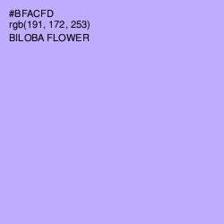 #BFACFD - Biloba Flower Color Image