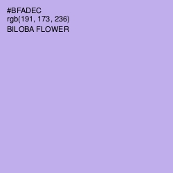 #BFADEC - Biloba Flower Color Image