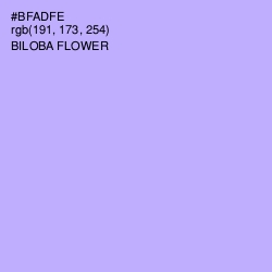 #BFADFE - Biloba Flower Color Image