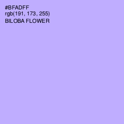 #BFADFF - Biloba Flower Color Image