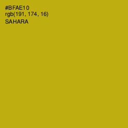 #BFAE10 - Sahara Color Image