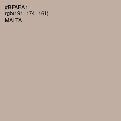 #BFAEA1 - Malta Color Image