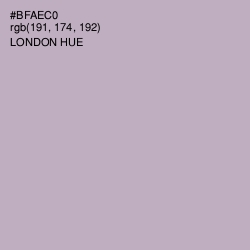 #BFAEC0 - London Hue Color Image